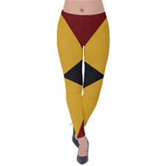 Abstract Pattern Geometric Backgrounds   Velvet Leggings by Eskimos