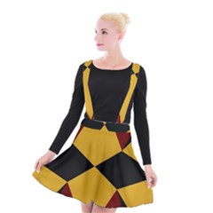 Abstract Pattern Geometric Backgrounds   Suspender Skater Skirt by Eskimos