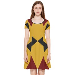 Abstract Pattern Geometric Backgrounds   Inside Out Cap Sleeve Dress by Eskimos