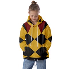 Abstract Pattern Geometric Backgrounds   Kids  Oversized Hoodie