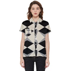 Abstract Pattern Geometric Backgrounds   Short Sleeve Pocket Shirt