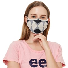 Abstract Pattern Geometric Backgrounds   Fitted Cloth Face Mask (adult)