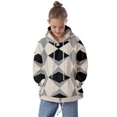 Abstract Pattern Geometric Backgrounds   Kids  Oversized Hoodie by Eskimos