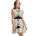 Abstract pattern geometric backgrounds   Kids  Winged Sleeve Dress View3