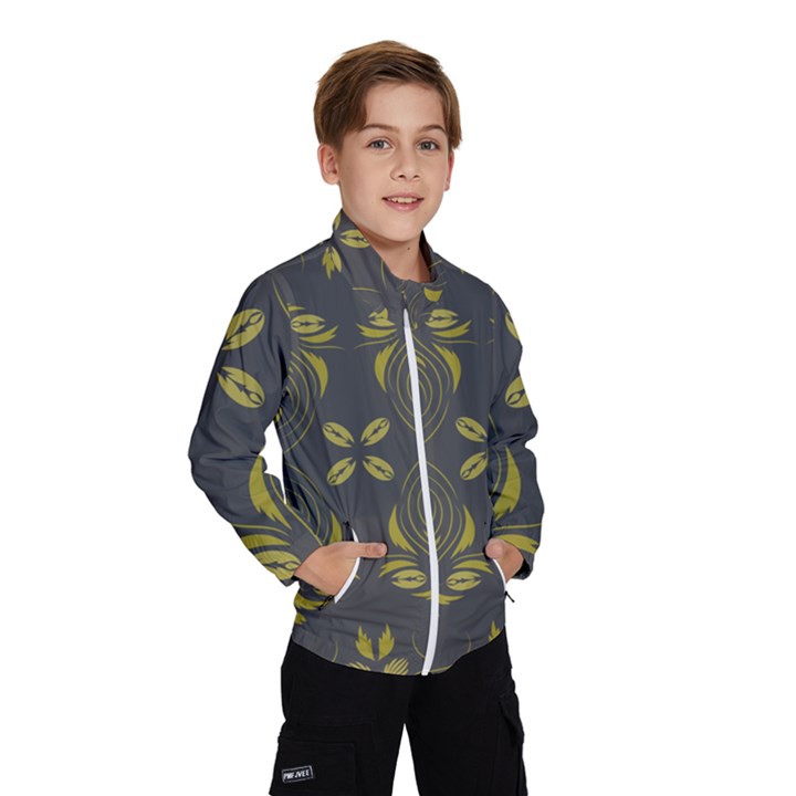 Folk flowers print Floral pattern Ethnic art Kids  Windbreaker