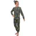 Folk flowers print Floral pattern Ethnic art Kids  Long Sleeve Set  View1