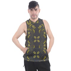 Folk Flowers Print Floral Pattern Ethnic Art Men s Sleeveless Hoodie by Eskimos