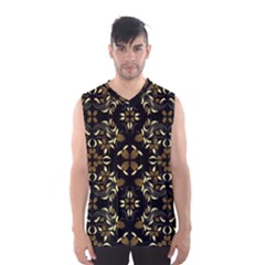 Folk flowers print Floral pattern Ethnic art Men s Basketball Tank Top