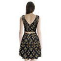 Folk flowers print Floral pattern Ethnic art Split Back Mini Dress  View2