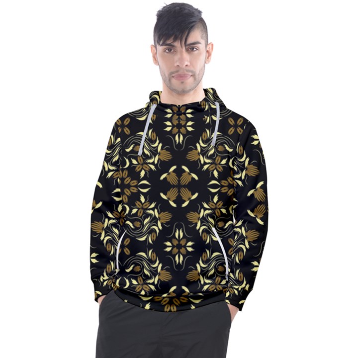 Folk flowers print Floral pattern Ethnic art Men s Pullover Hoodie