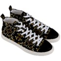 Folk flowers print Floral pattern Ethnic art Men s Mid-Top Canvas Sneakers View3