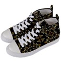 Folk flowers print Floral pattern Ethnic art Women s Mid-Top Canvas Sneakers View2