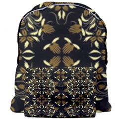 Folk Flowers Print Floral Pattern Ethnic Art Giant Full Print Backpack by Eskimos