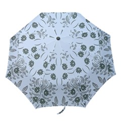 Folk Flowers Print Floral Pattern Ethnic Art Folding Umbrellas by Eskimos