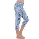 Folk flowers print Floral pattern Ethnic art Capri Yoga Leggings View3