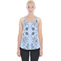 Folk flowers print Floral pattern Ethnic art Piece Up Tank Top View1