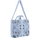 Folk flowers print Floral pattern Ethnic art Square Shoulder Tote Bag View2