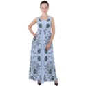 Folk flowers print Floral pattern Ethnic art Empire Waist Velour Maxi Dress View1