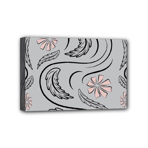 Folk Flowers Print Floral Pattern Ethnic Art Mini Canvas 6  X 4  (stretched) by Eskimos