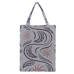 Folk Flowers Print Floral Pattern Ethnic Art Classic Tote Bag by Eskimos