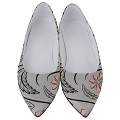 Folk Flowers Print Floral Pattern Ethnic Art Women s Low Heels by Eskimos