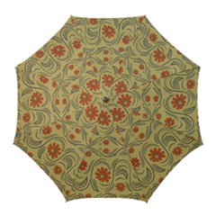 Folk Flowers Print Floral Pattern Ethnic Art Golf Umbrellas by Eskimos