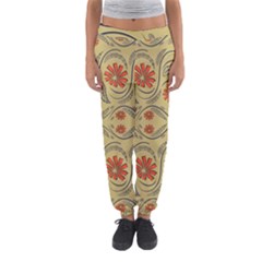 Folk Flowers Print Floral Pattern Ethnic Art Women s Jogger Sweatpants