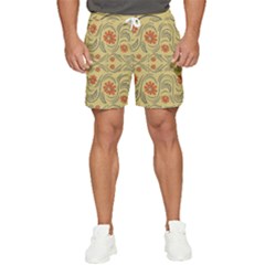 Folk Flowers Print Floral Pattern Ethnic Art Men s Runner Shorts