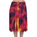 Requiem  of the glowing  stars Velvet Flared Midi Skirt View1