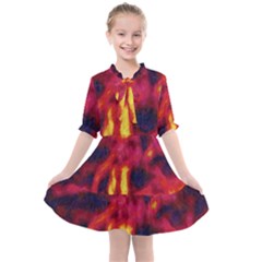 Requiem  Of The Glowing  Stars Kids  All Frills Chiffon Dress by DimitriosArt