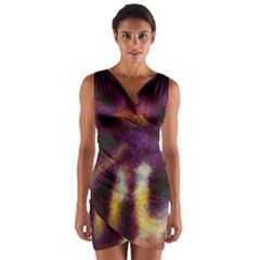 Requiem  Of The Purple Stars Wrap Front Bodycon Dress by DimitriosArt