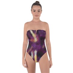 Requiem  Of The Purple Stars Tie Back One Piece Swimsuit by DimitriosArt