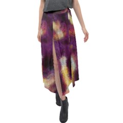 Requiem  Of The Purple Stars Velour Split Maxi Skirt by DimitriosArt