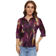 Requiem  Of The Purple Stars Women s Quarter Sleeve Pocket Shirt