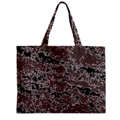 Brown And Black Abstract Vivid Texture Zipper Mini Tote Bag by dflcprintsclothing