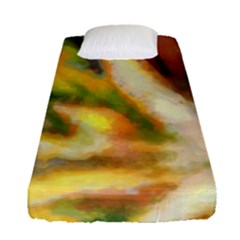 Requiem  Of The Yellow Stars Fitted Sheet (single Size) by DimitriosArt