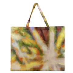 Requiem  Of The Yellow Stars Zipper Large Tote Bag by DimitriosArt