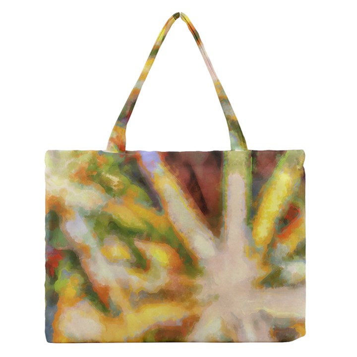 Requiem  of the yellow stars Zipper Medium Tote Bag