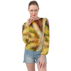 Requiem  Of The Yellow Stars Banded Bottom Chiffon Top by DimitriosArt