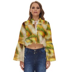 Requiem  Of The Yellow Stars Boho Long Bell Sleeve Top