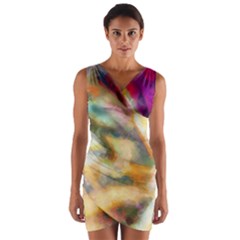 Requiem  Of The Rainbow Stars Wrap Front Bodycon Dress by DimitriosArt