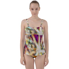 Requiem  Of The Rainbow Stars Twist Front Tankini Set by DimitriosArt