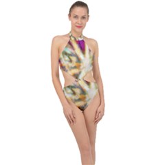 Requiem  Of The Rainbow Stars Halter Side Cut Swimsuit by DimitriosArt