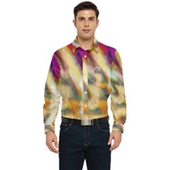 Requiem  Of The Rainbow Stars Men s Long Sleeve Pocket Shirt  by DimitriosArt