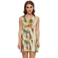 Requiem  Of The Rainbow Stars Tiered Sleeveless Mini Dress