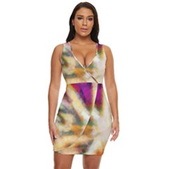 Requiem  Of The Rainbow Stars Draped Bodycon Dress