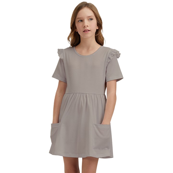 Humus Kids  Frilly Sleeves Pocket Dress