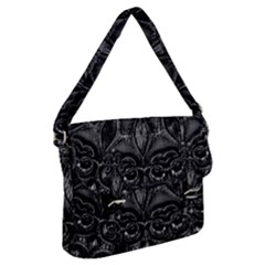 Charcoal Mandala Buckle Messenger Bag by MRNStudios