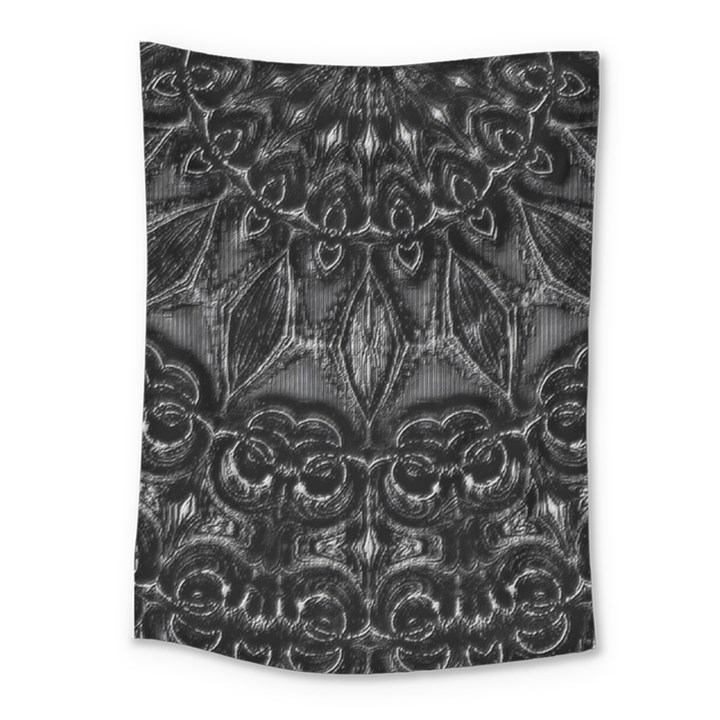 Charcoal Mandala Medium Tapestry