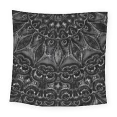 Charcoal Mandala Square Tapestry (large) by MRNStudios